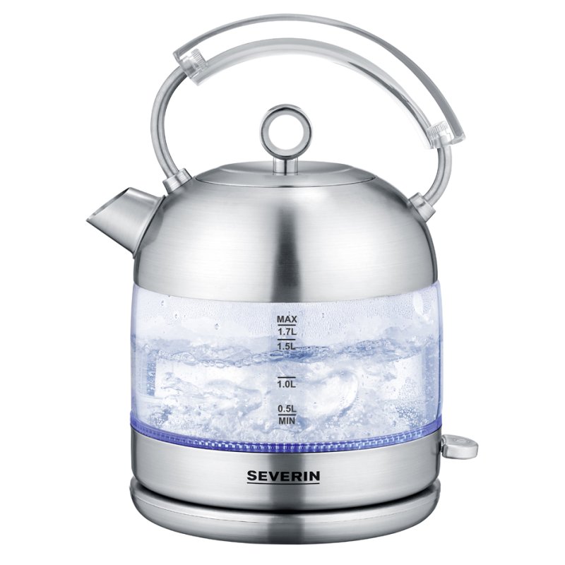 SEVERIN glazen waterkoker Retro WK 3459, 1,7 liter, 2400 watt